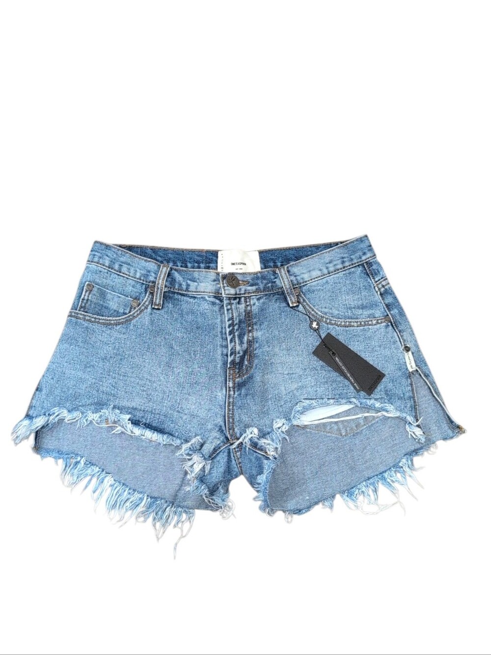 NWT ONE TEASPOON MARLONS Hollywood Distressed Denim Jean Shorts Size 28